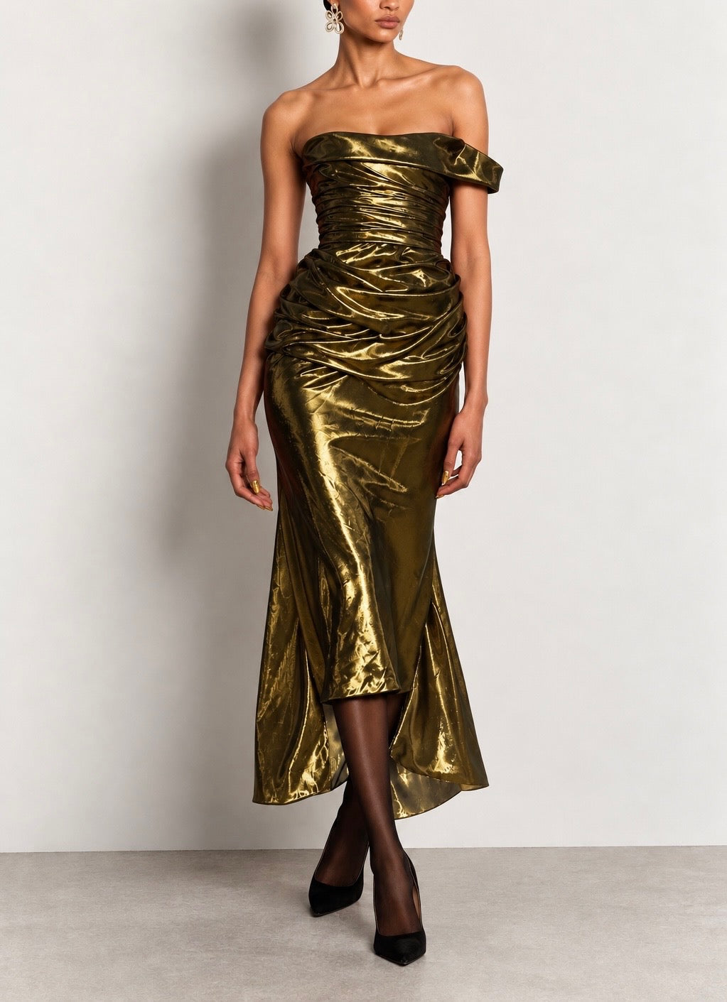 LAMÉ COCKTAIL DRESS