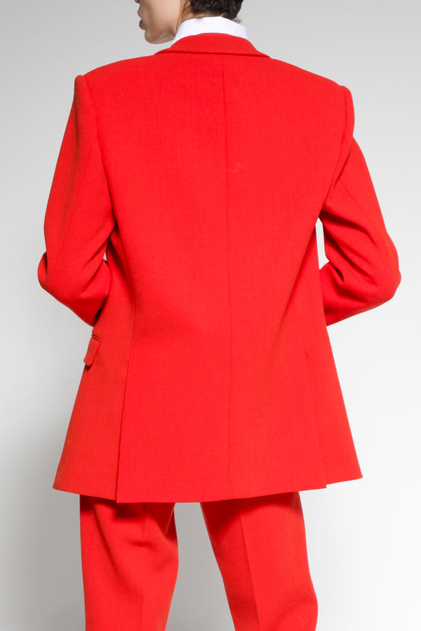 Oversized Wool Crepe Blazer