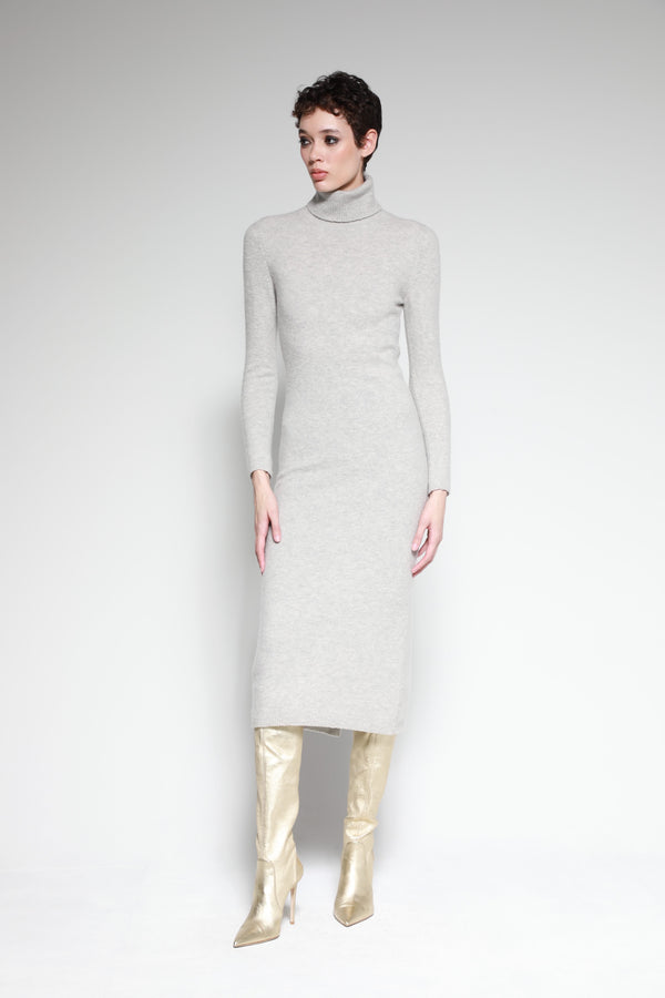 Bodycon Cashmere Dress (Grey)