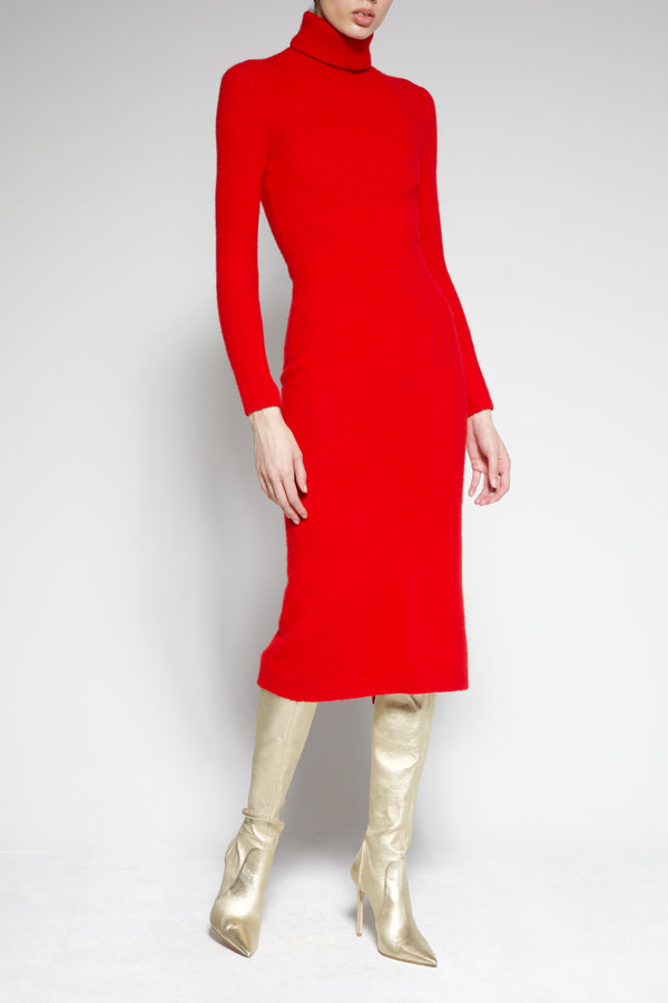 CASHMERE MIDI SWEATER DRESS