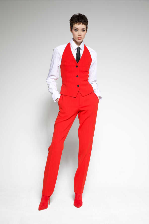 Classic Wool Crepe Trousers