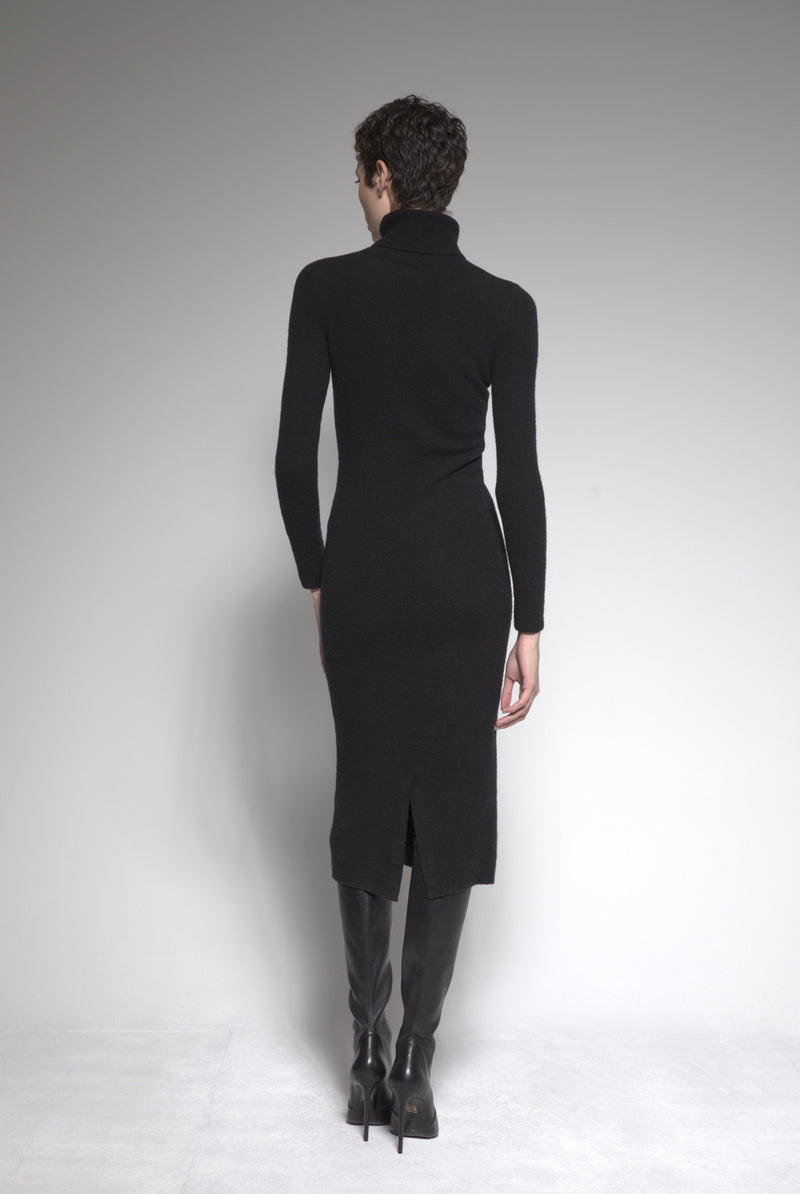 Bodycon Cashmere Dress (Black)