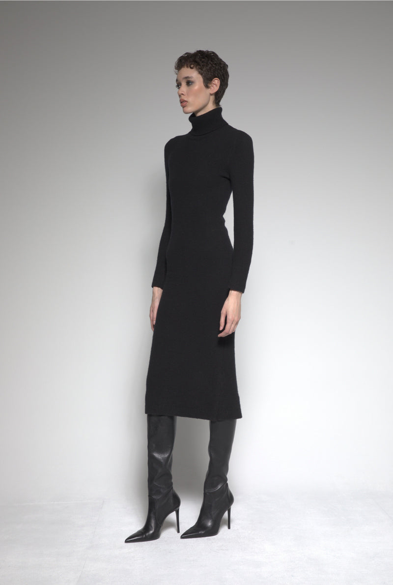 Bodycon Cashmere Dress (Black)