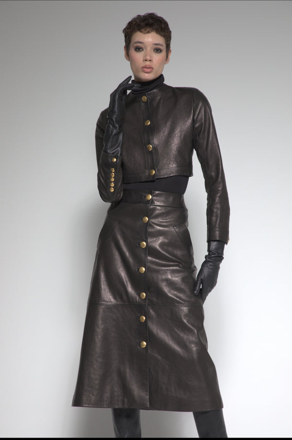 Cropped Jacket (Leather)