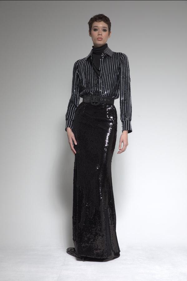 Maxi Sequin Skirt