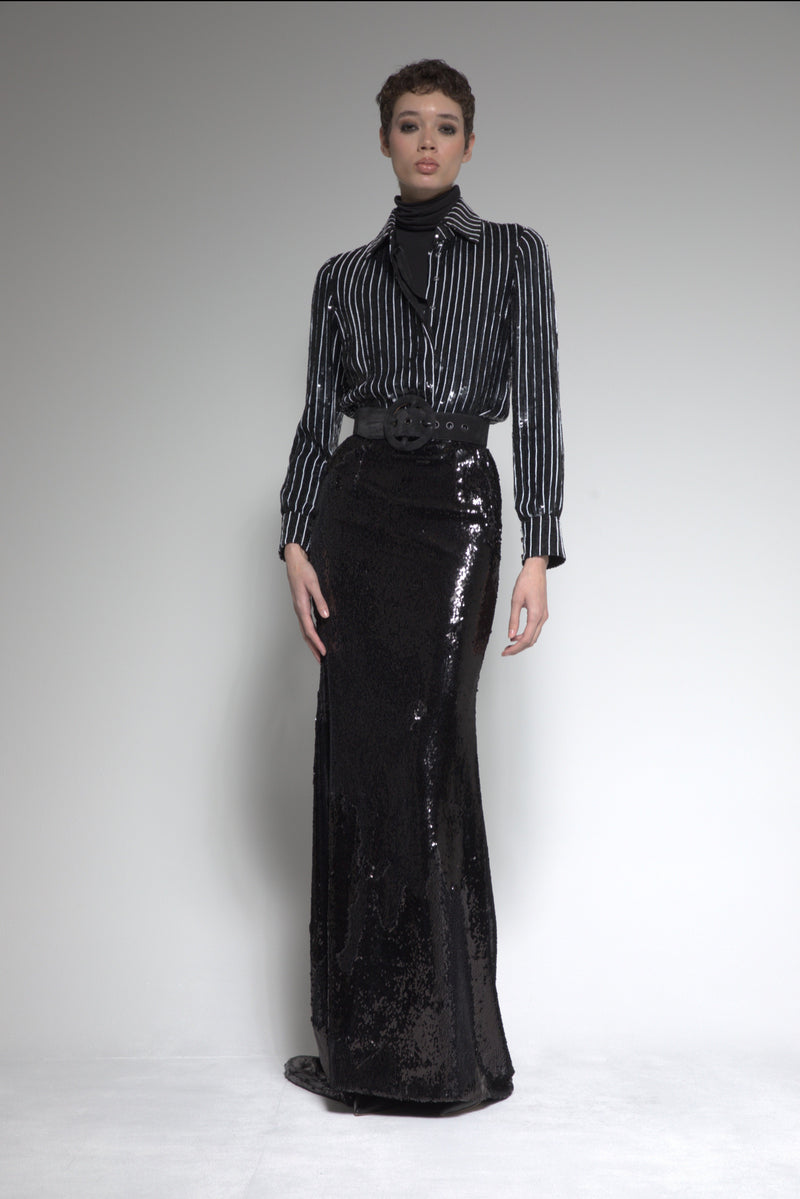 Maxi Sequin Skirt