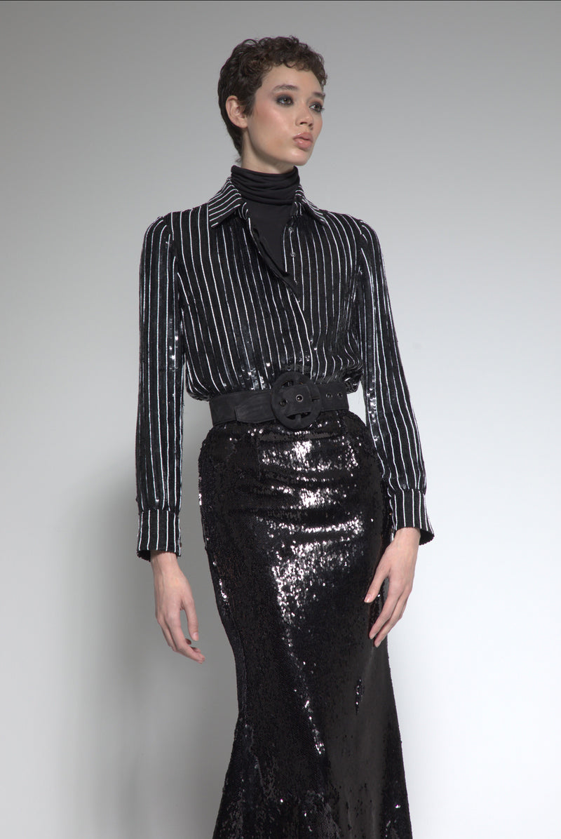 Maxi Sequin Skirt