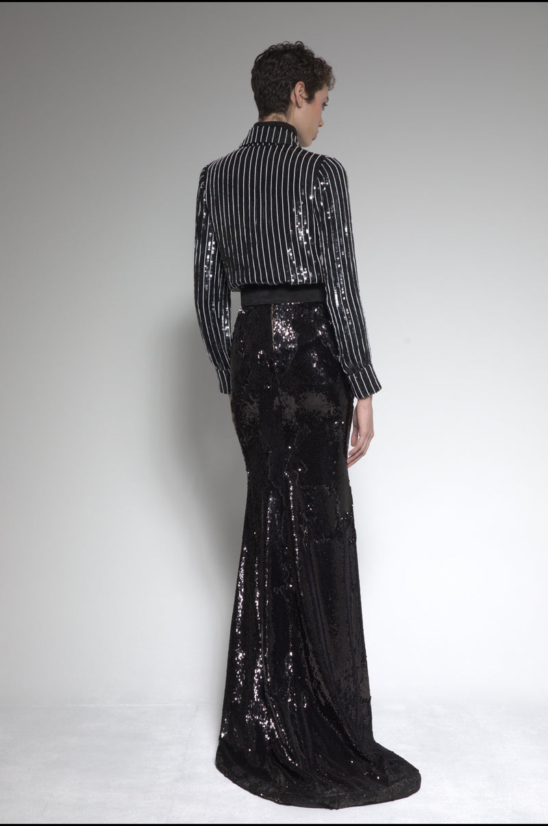 Maxi Sequin Skirt
