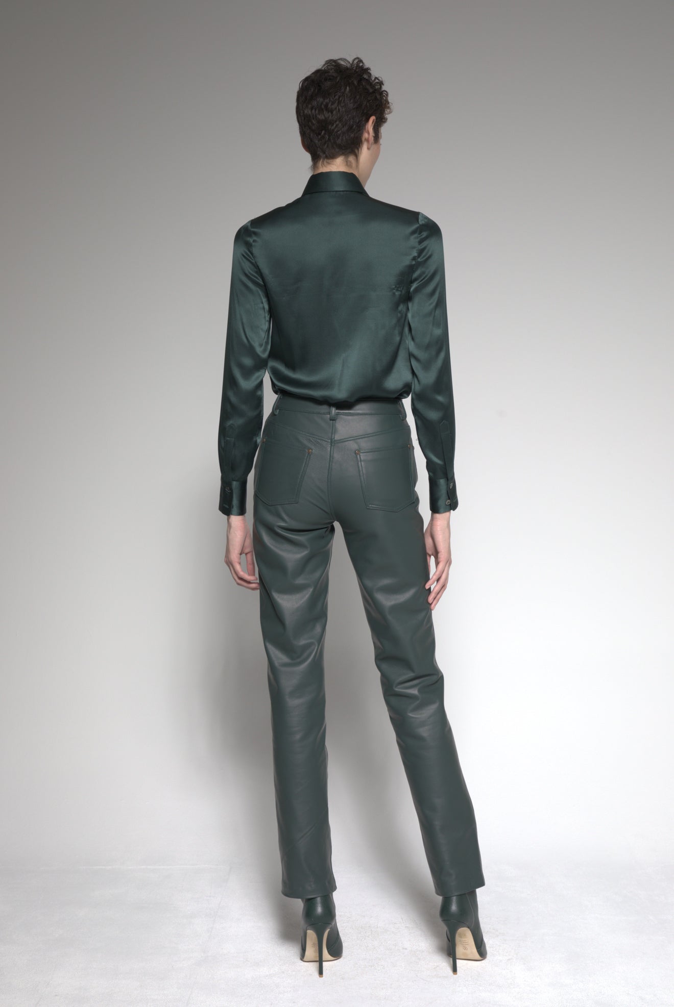Neck Tie Silk Top