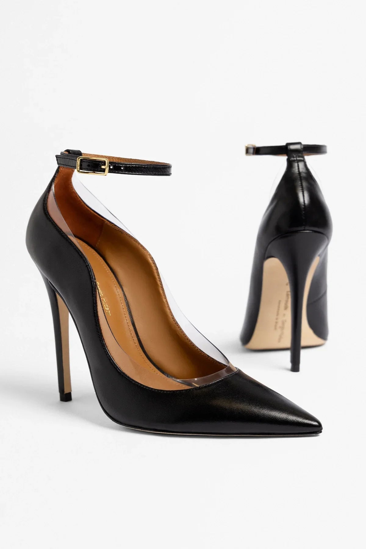Larroudé by Sergio Hudson: Tahleya Pump Black Leather