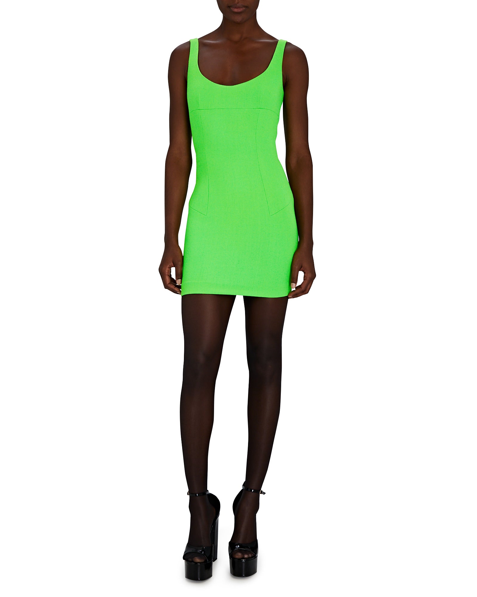 Paneled Tank Mini Dress