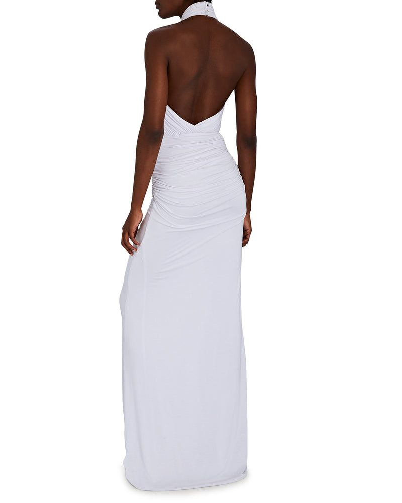 Draped Halter Gown