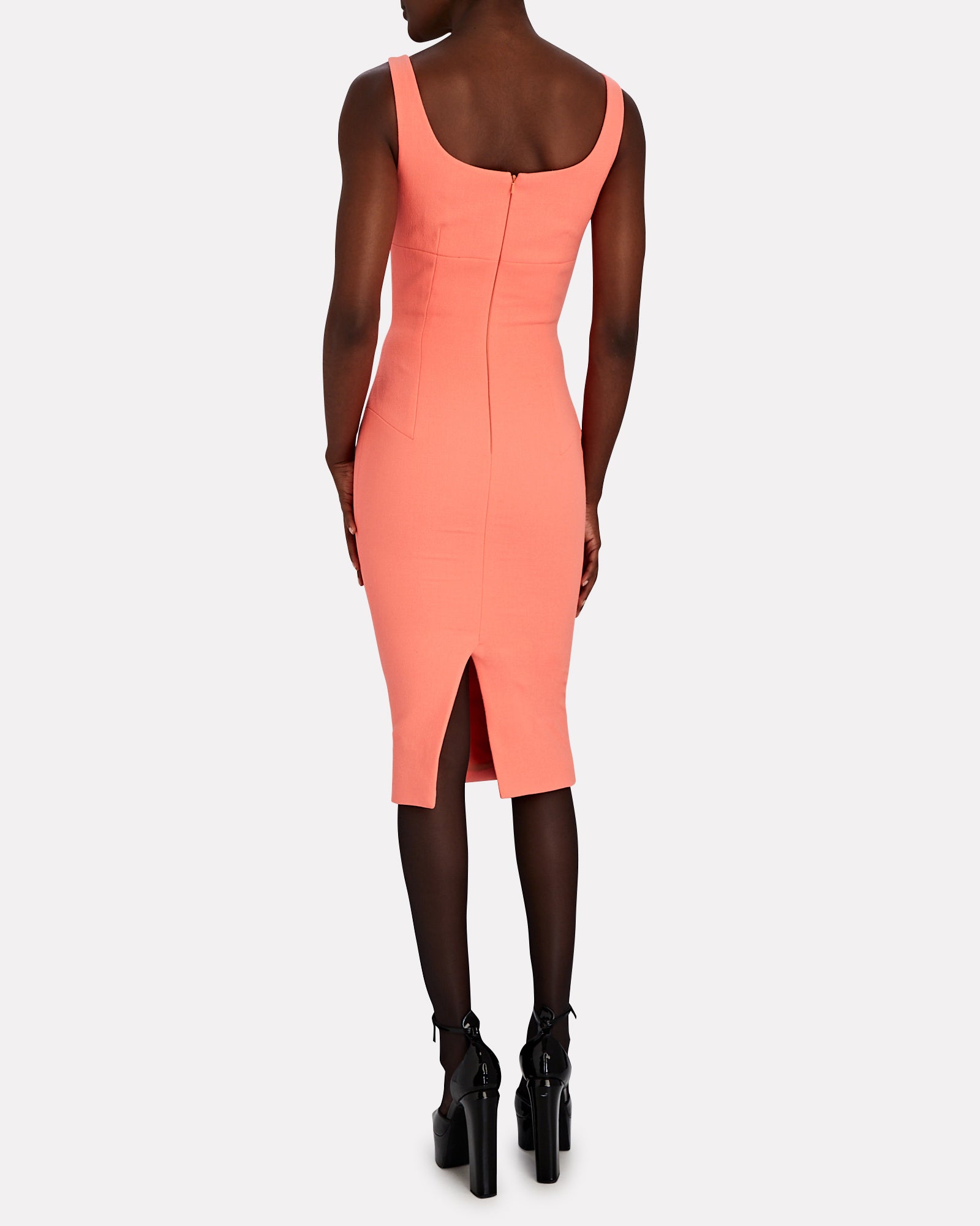 Paneled Tank Midi Dress