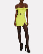 Belted Moto Mini Dress