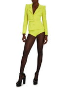 Belted Single Breasted Short Jacket