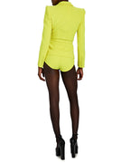 Belted Single Breasted Short Jacket