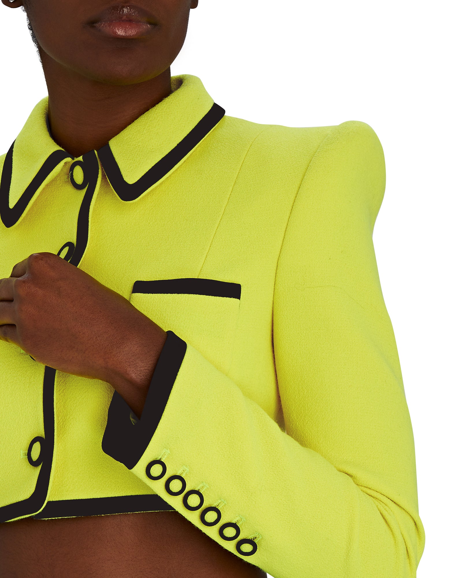 Cropped Frame Jacket – Sergio Hudson