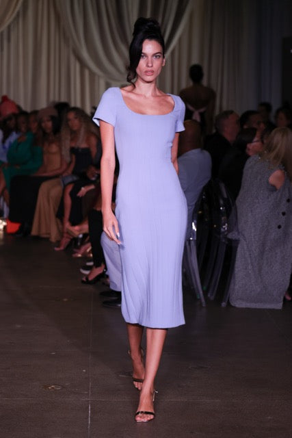 Scoop Neck Midi Dress