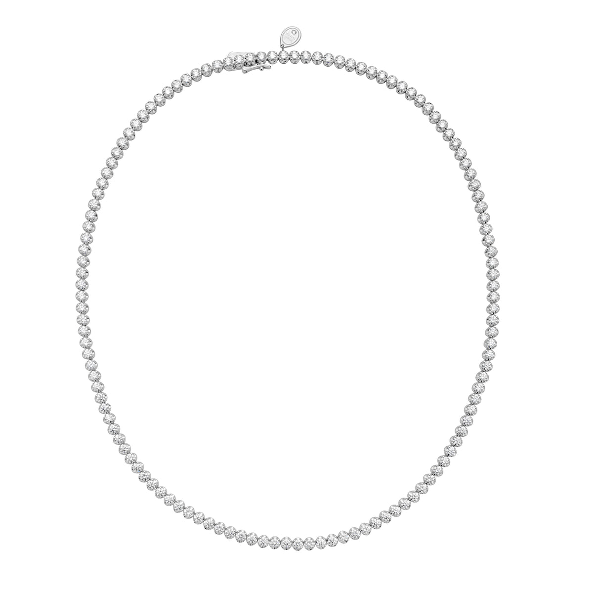 10.0 CTW Straight Line Necklace (White Gold)