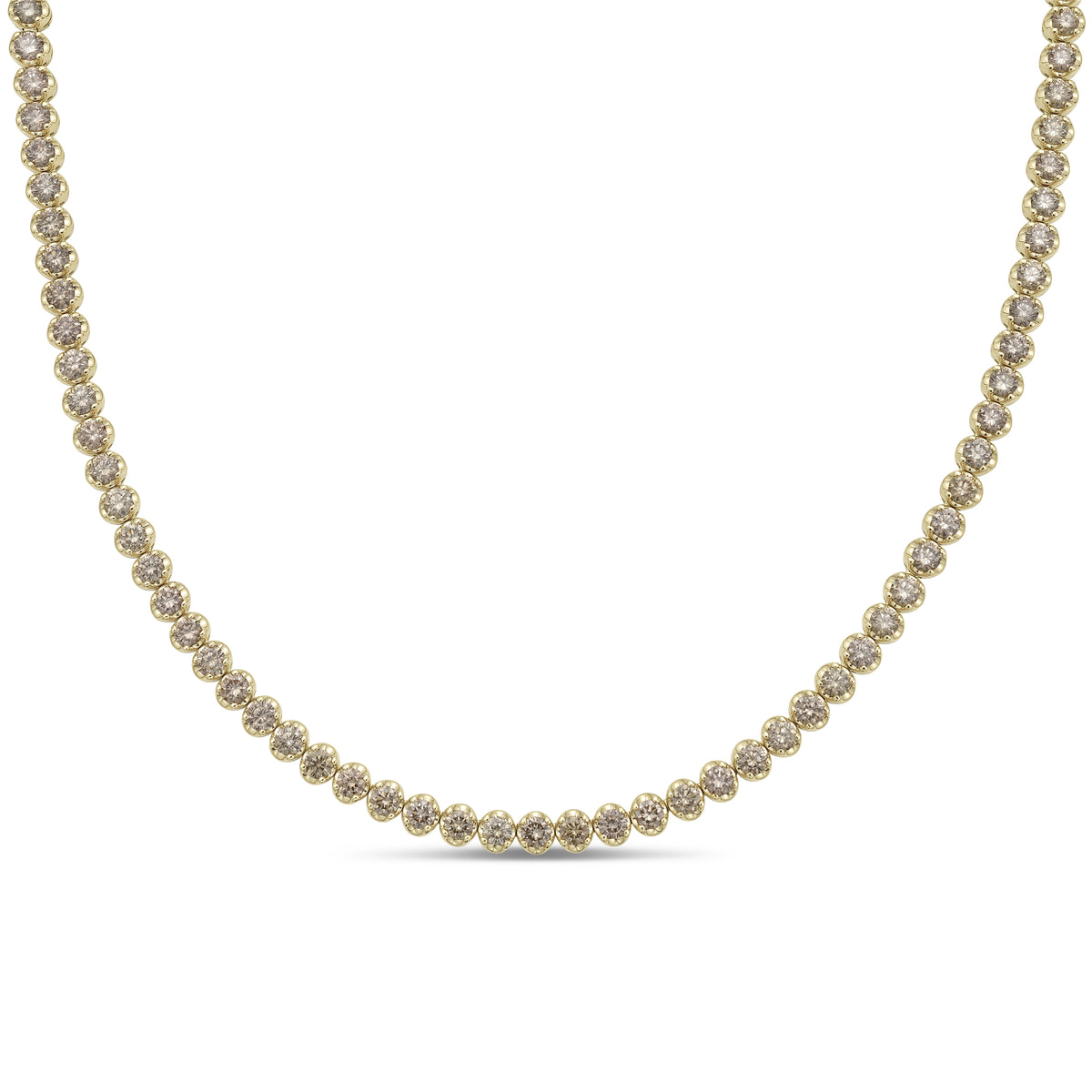 10.0 CTW Straight Line Necklace (Gold)