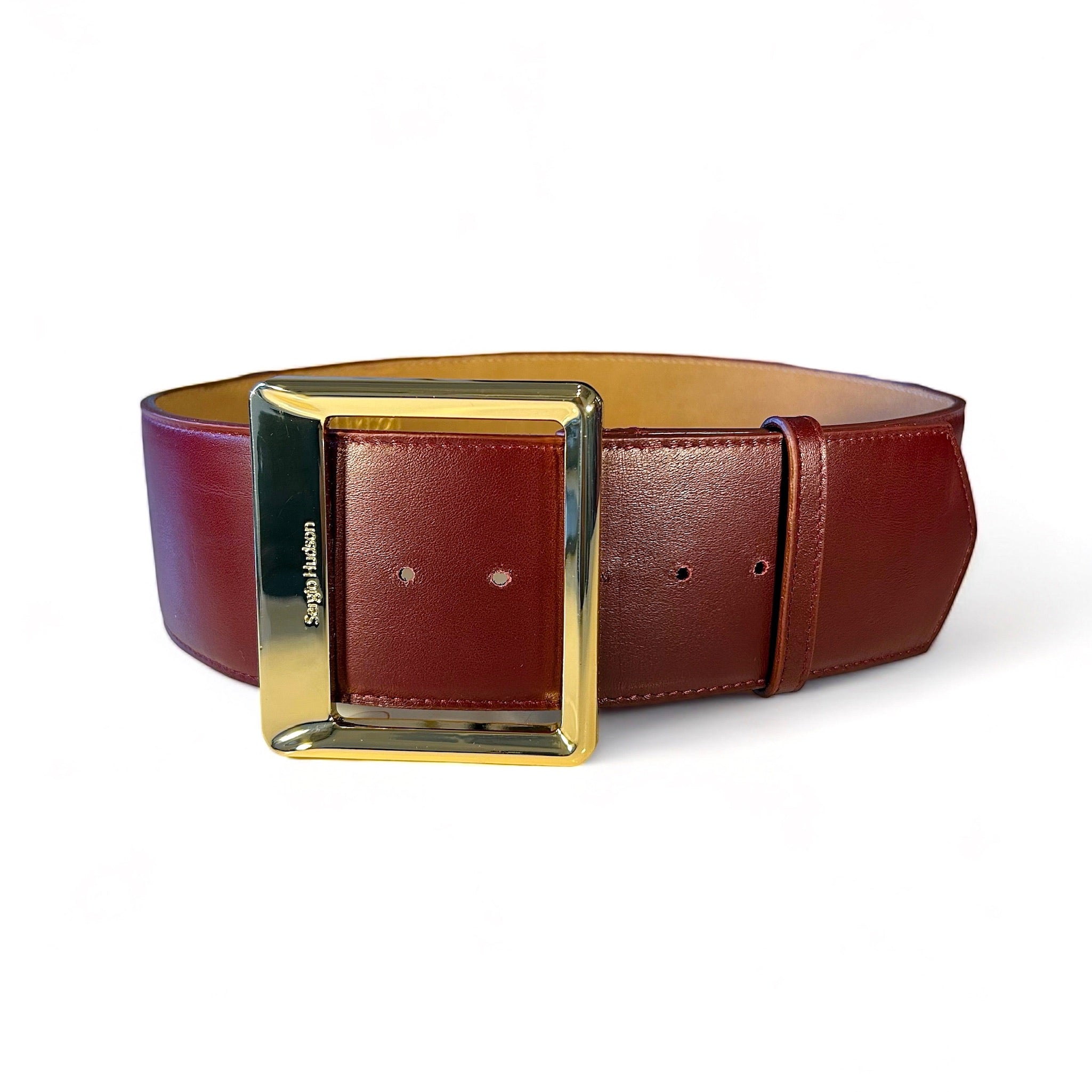 Square Buckle Wide Belt
