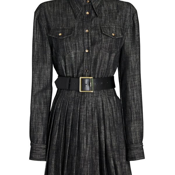 ミストレアス Belt Set Houndstooth shirt Dress Houndstooth Blazer Dress With Belt - Minit Fashion