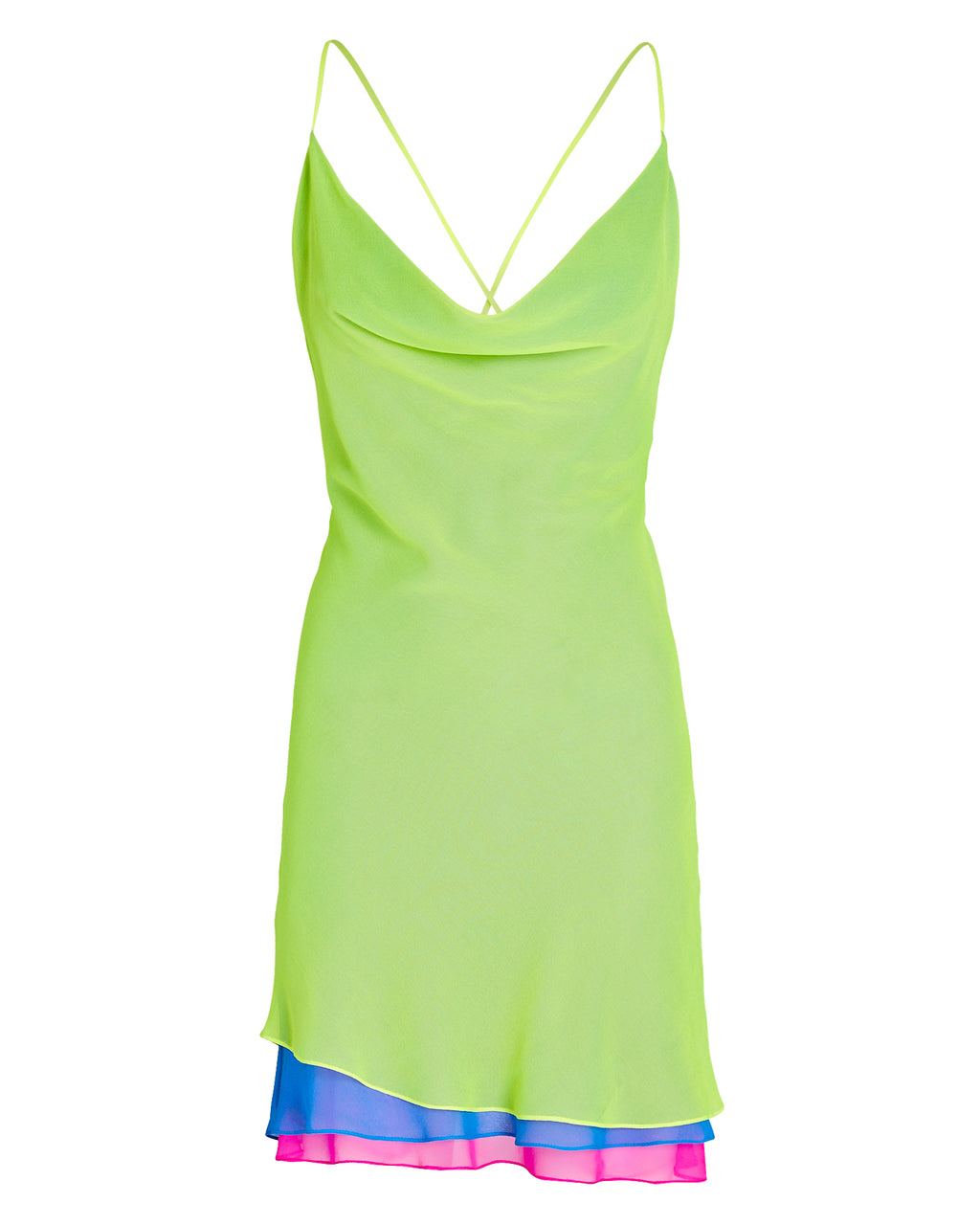 Layered Cowl Neck Slip Dress
