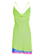 Layered Cowl Neck Slip Dress