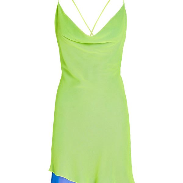 Layered Cowl Neck Slip Dress – Sergio Hudson