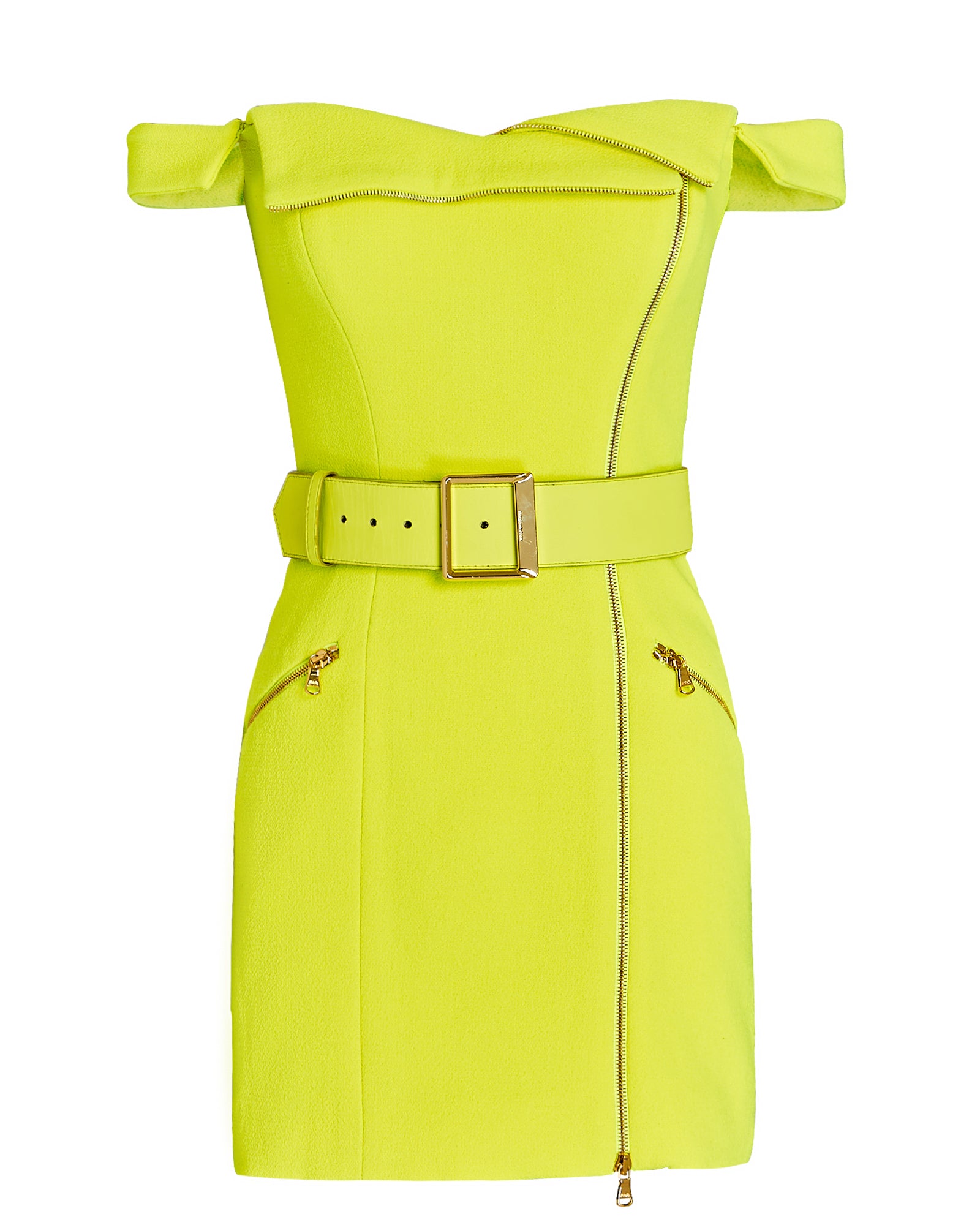 Belted Moto Mini Dress