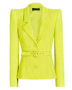 Belted Single Breasted Short Jacket