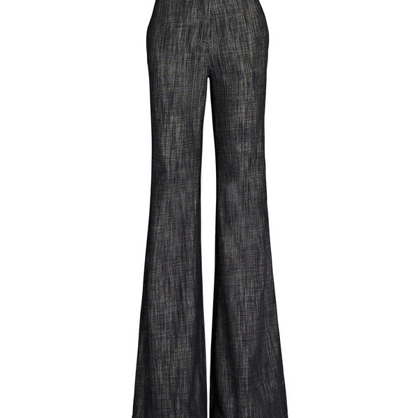 Buy SERGIO HUDSON High-rise Wool-crepe Flared-leg Pants Us 6 - Black At 74%  Off