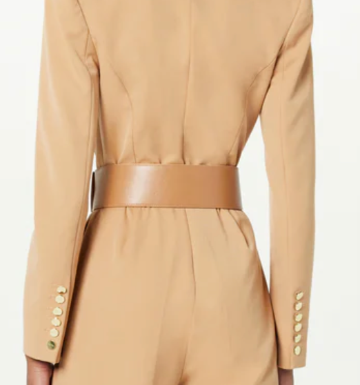 Square Buckle Wide Belt