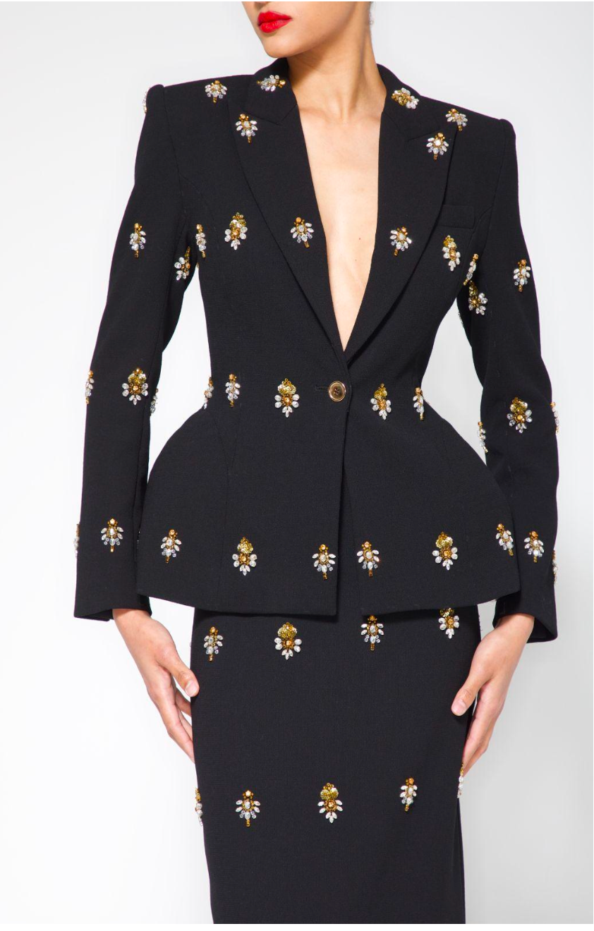 HAND EMBROIDERED EVENING BLAZER