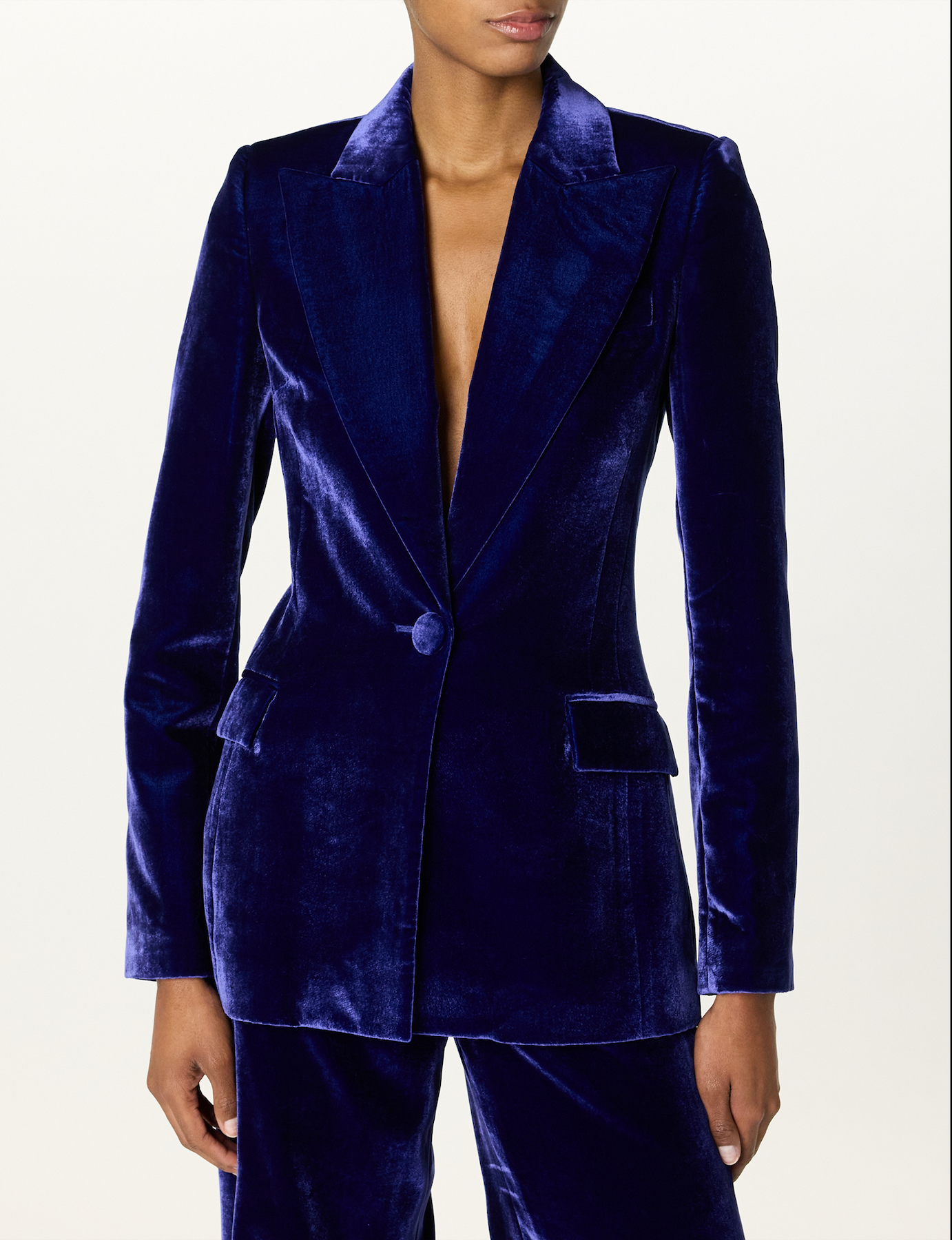 SB Peak Lapel Velvet Blazer