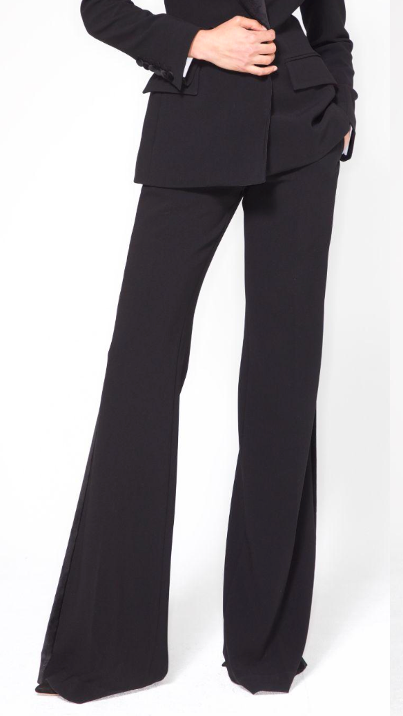 VELVET STRIPE TUXEDO TROUSERS