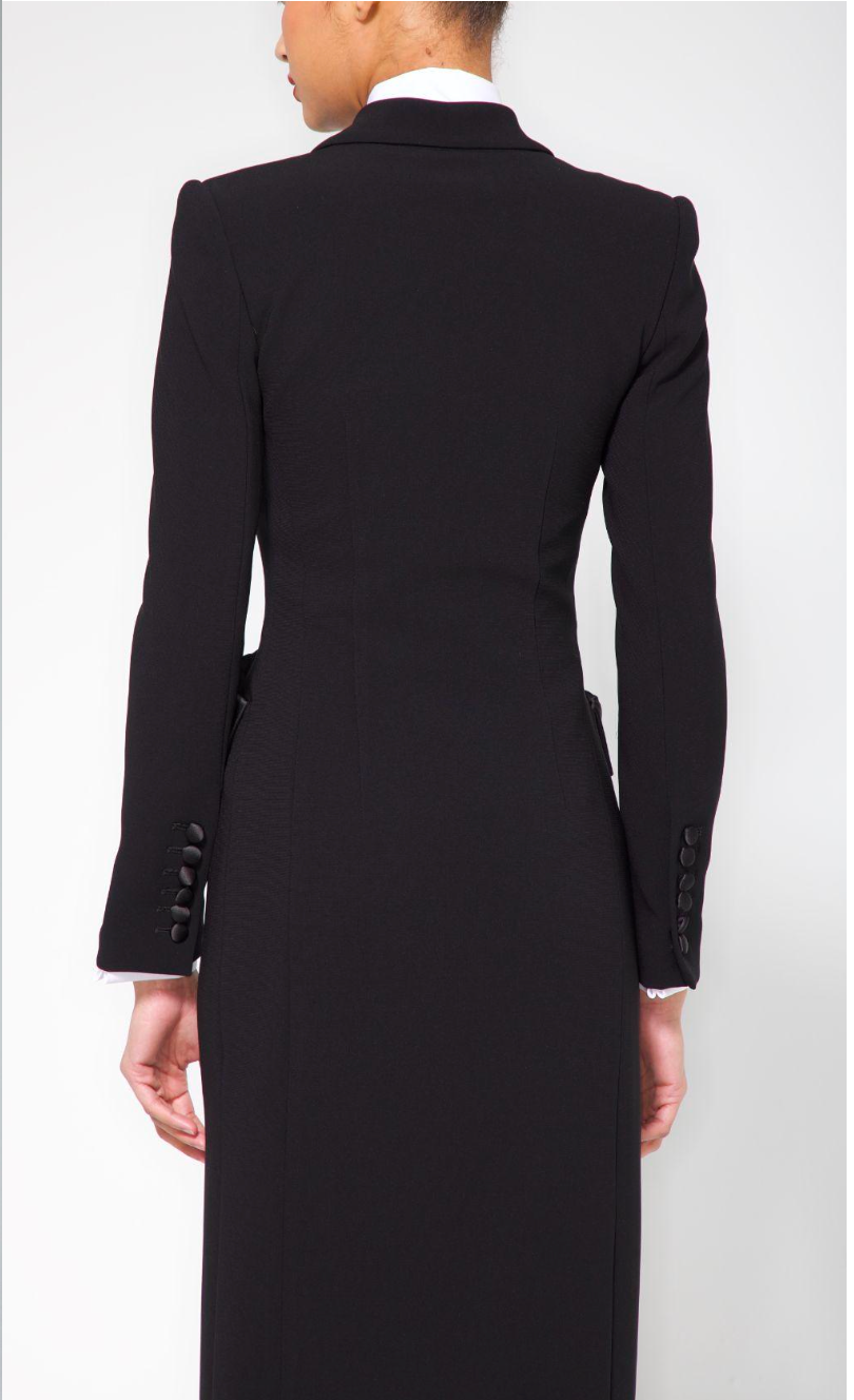 Double BREASTED TUXEDO GOWN