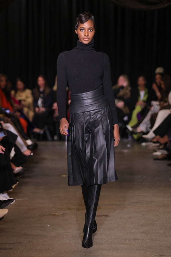 Jersey Turtleneck Sweater