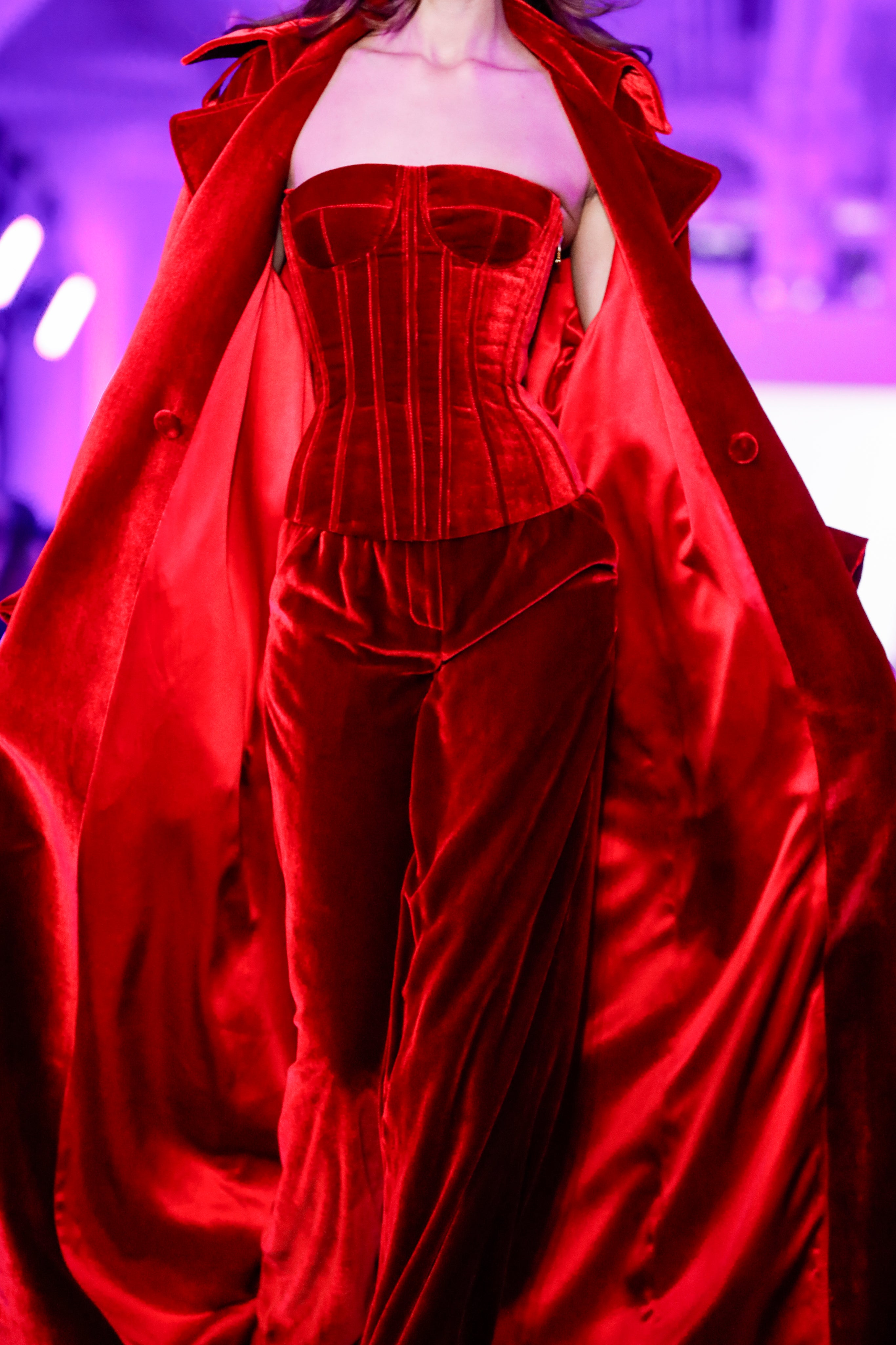 DB Maxi Trench Velvet