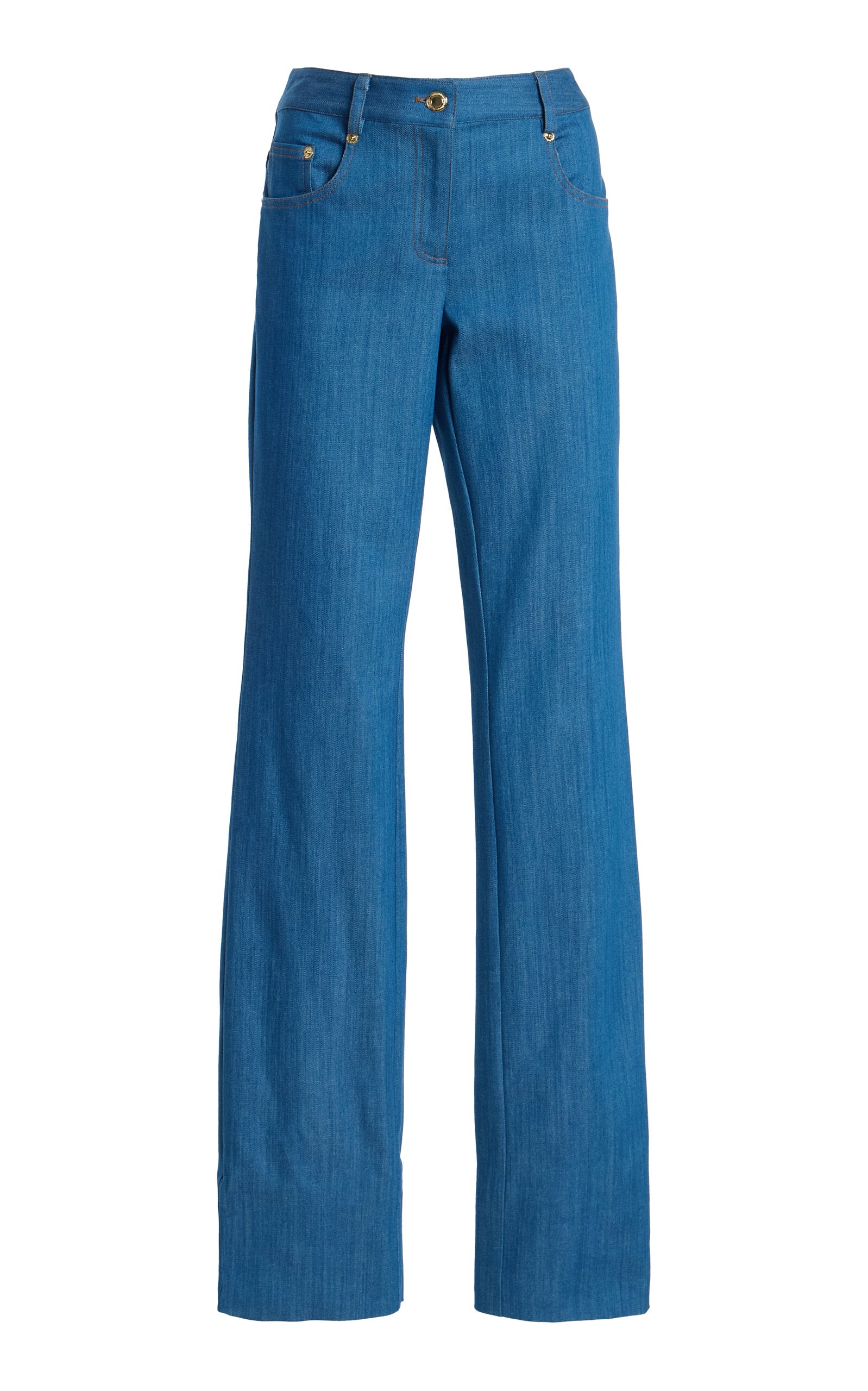 Straight Leg Denim  (Blue)