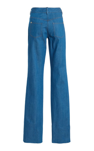 Straight Leg Denim  (Blue)