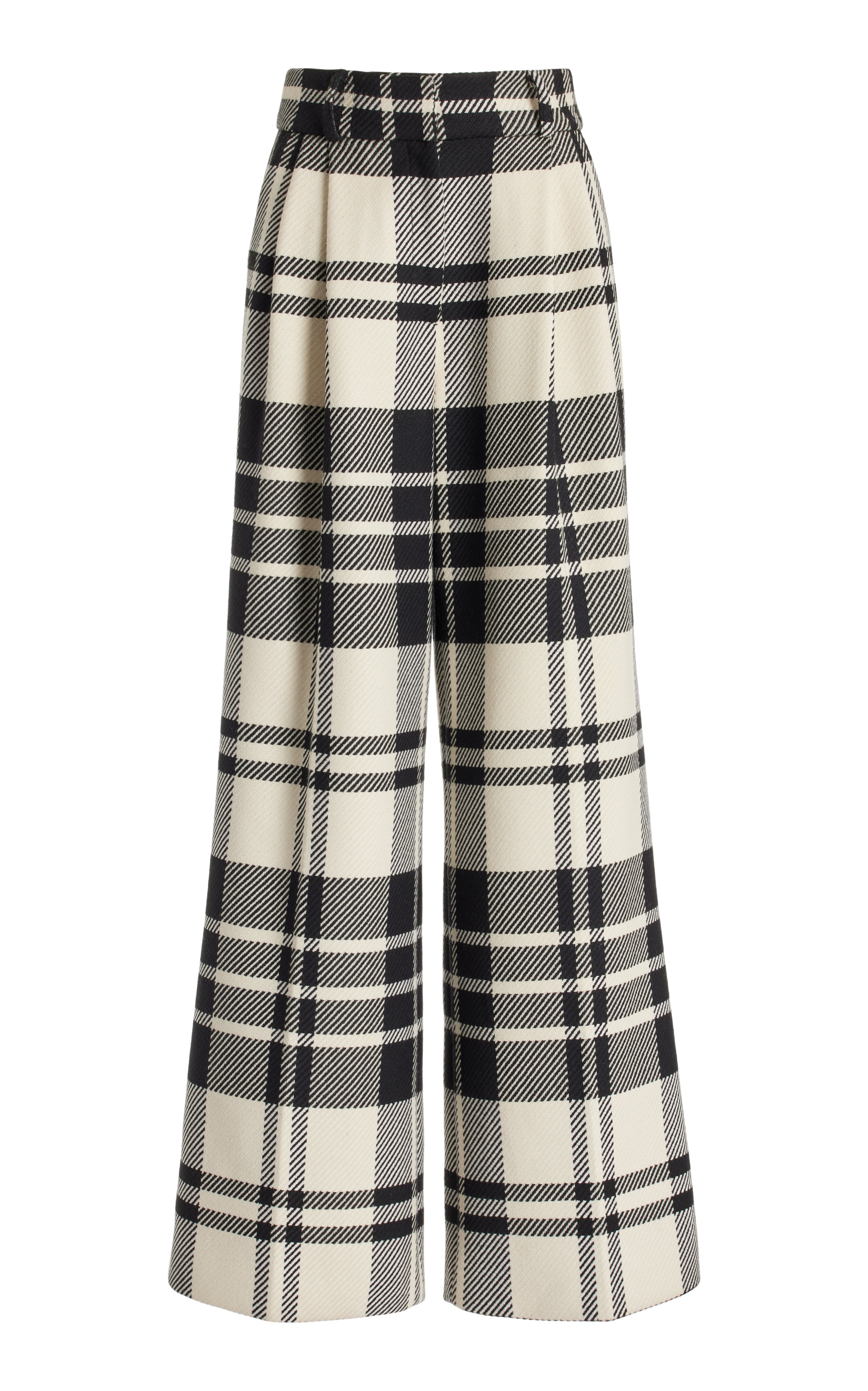 Deep Pleated Wool Pants