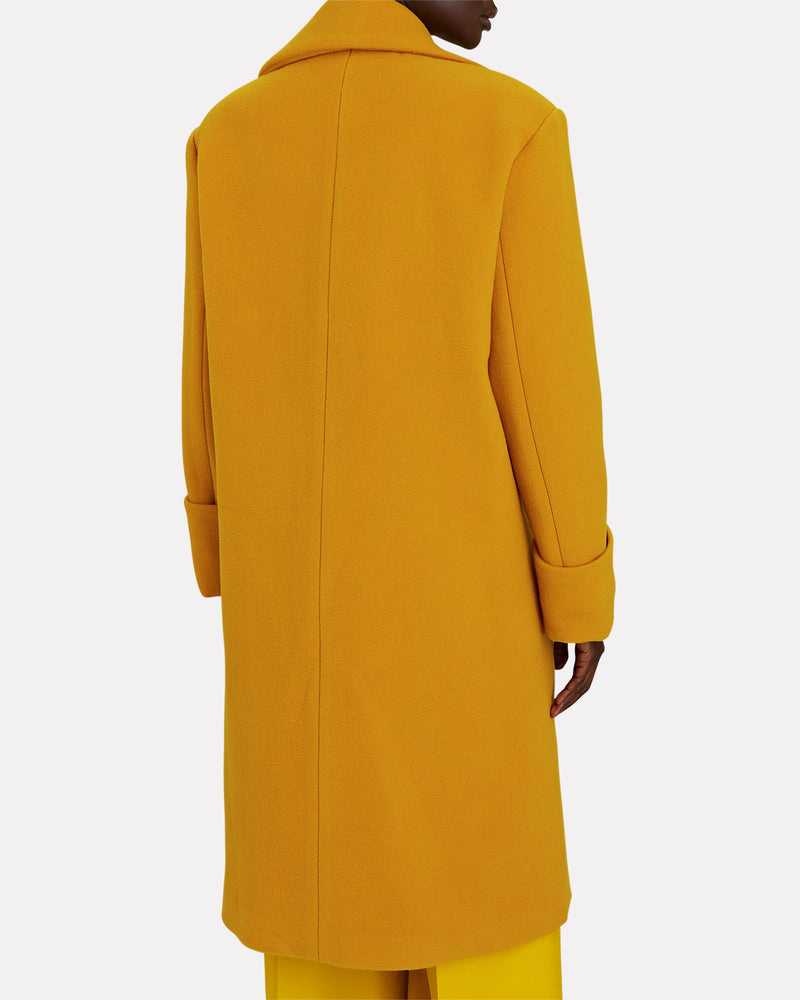 WOOL-CASHMERE LONG SWING COAT