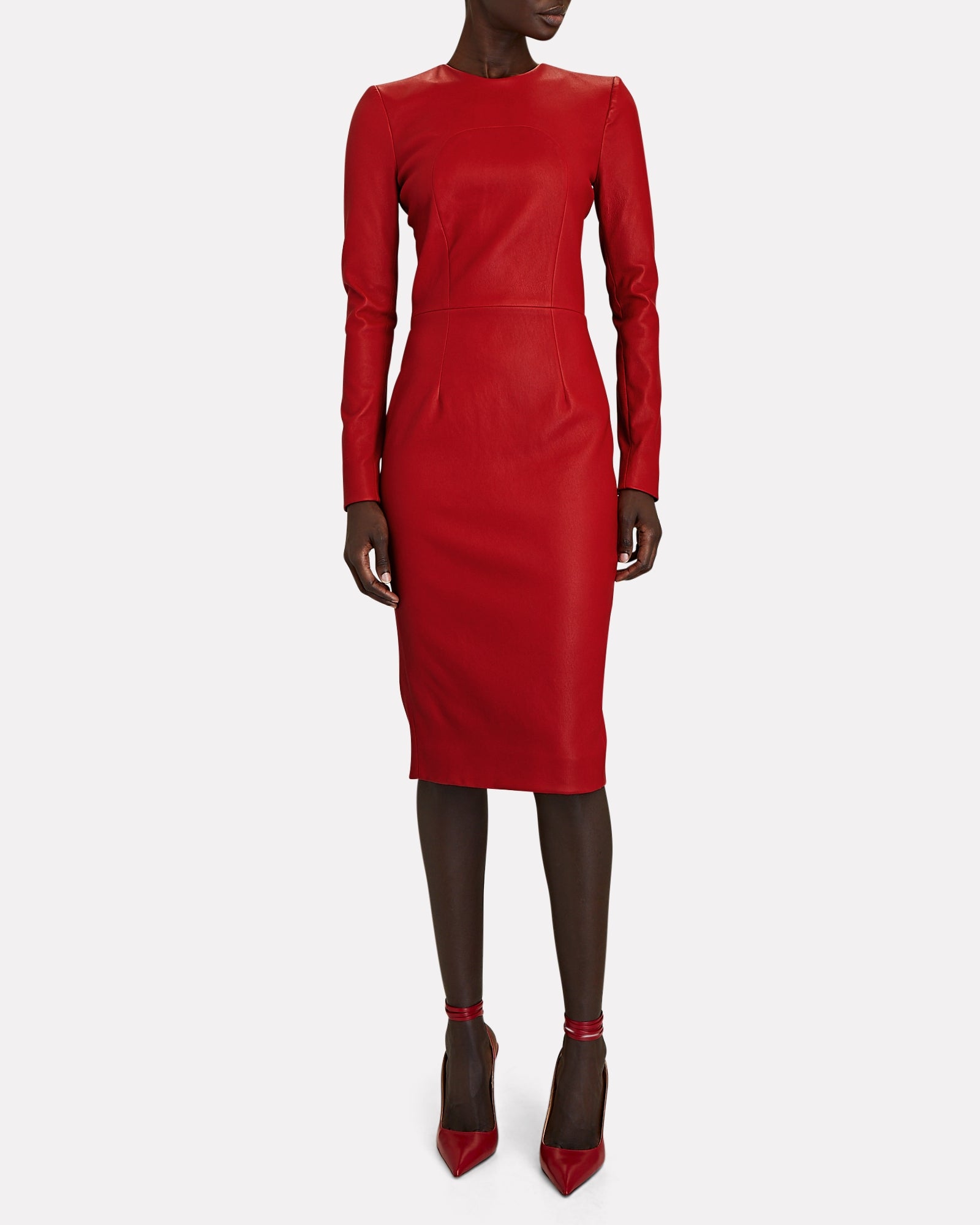 STRETCH LEATHER DRESS