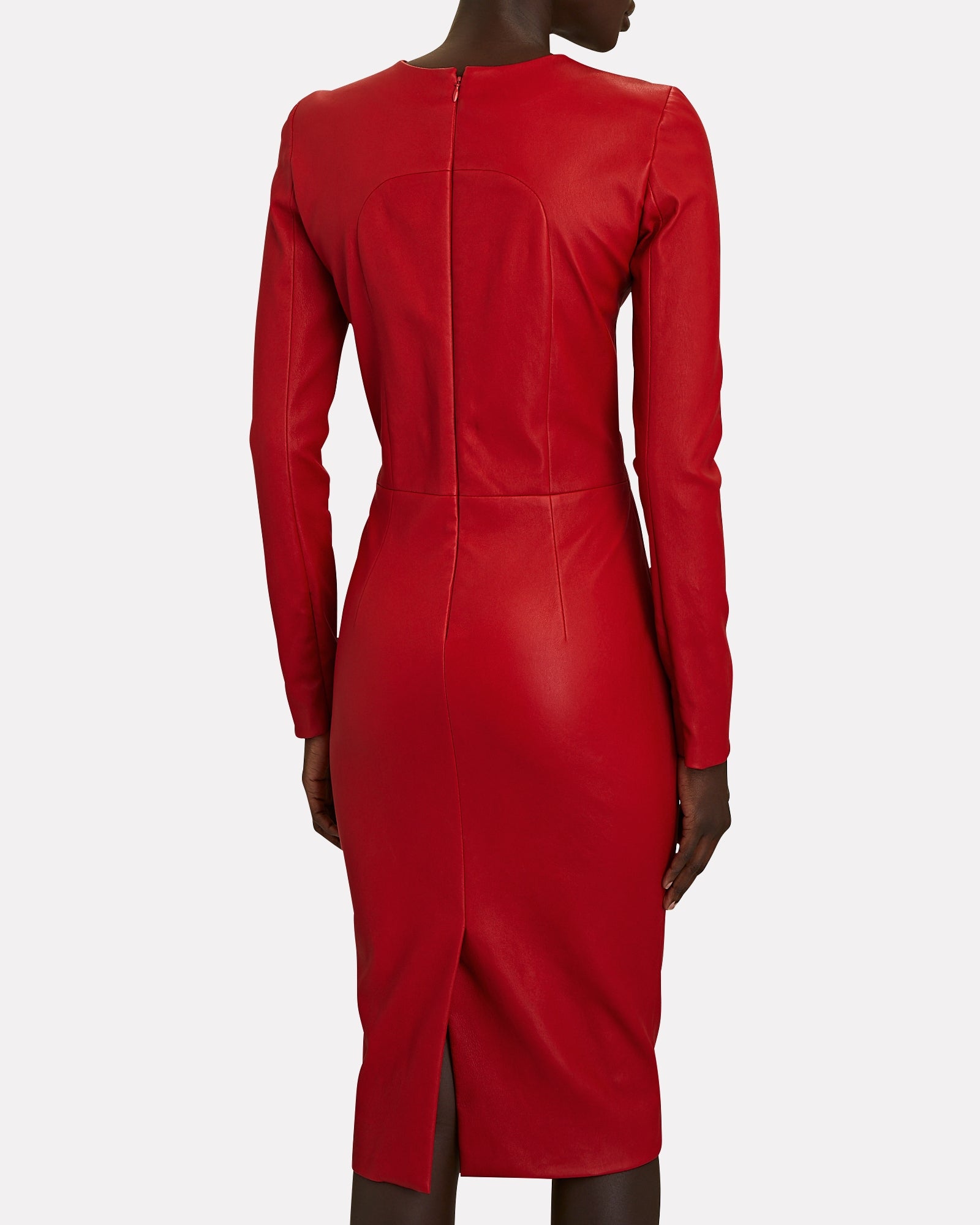 STRETCH LEATHER DRESS