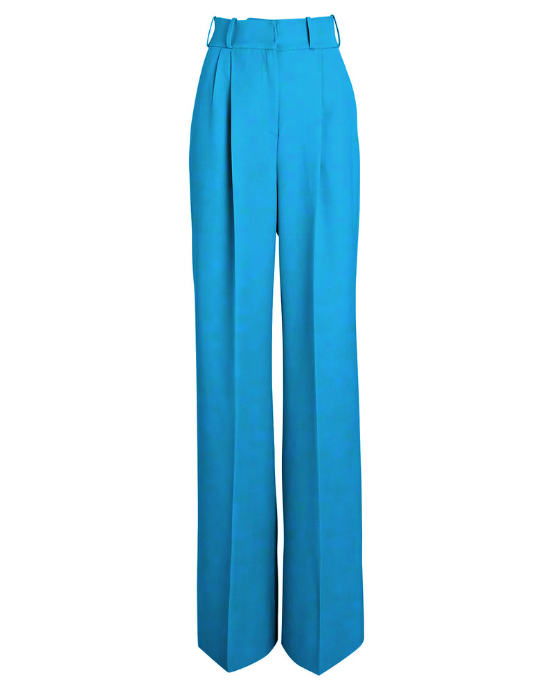 WIDE LEG PLEATED TROUSER