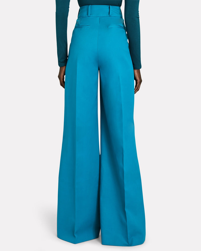 WIDE LEG PLEATED TROUSER