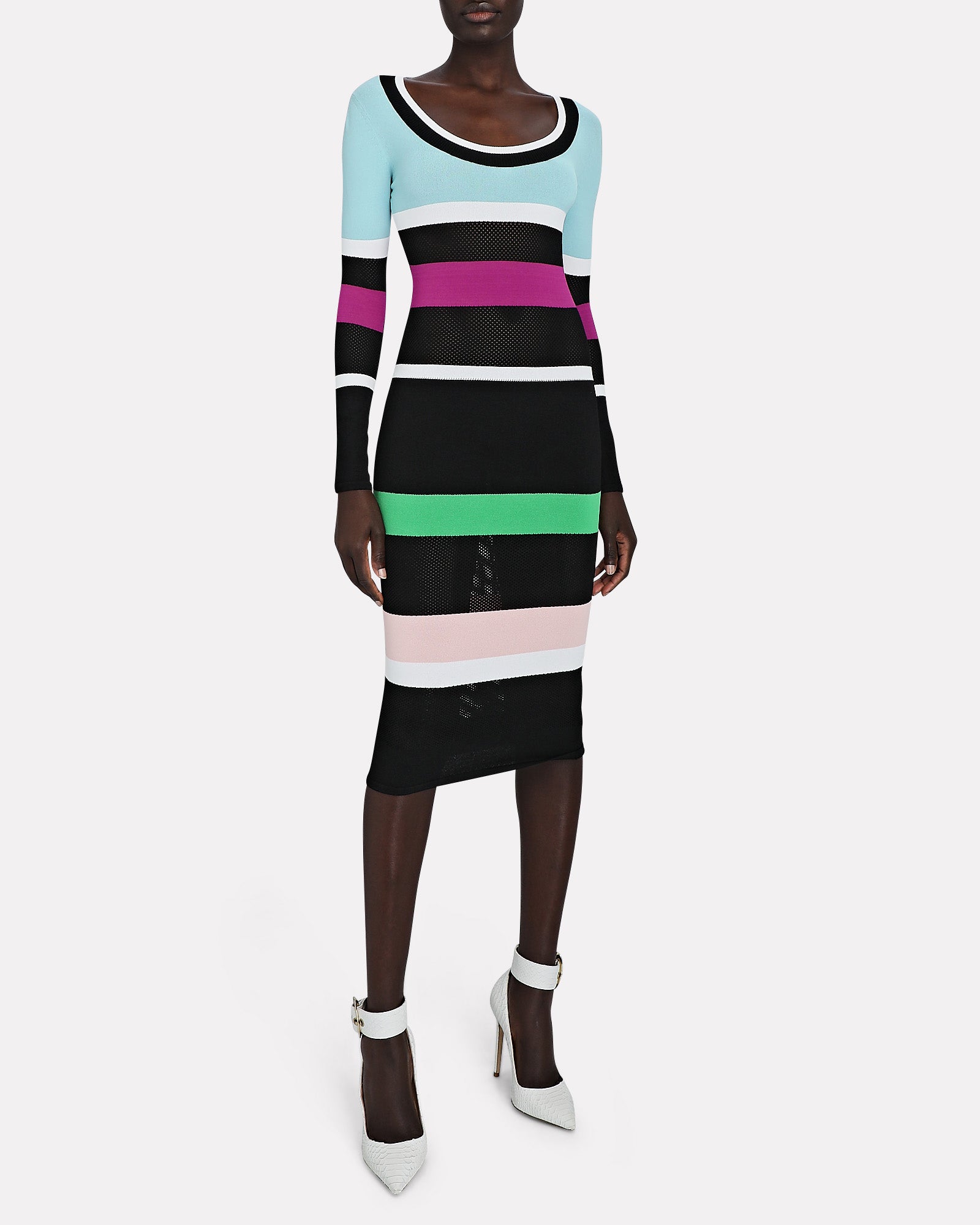 Long Sleeve Scoop Neck Dress