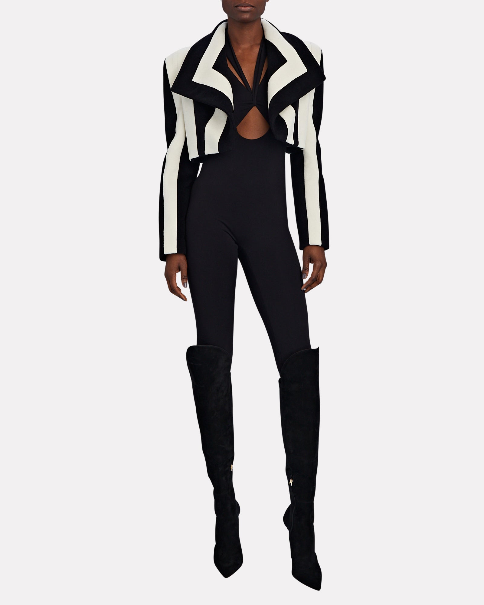 Cropped Seam Coat