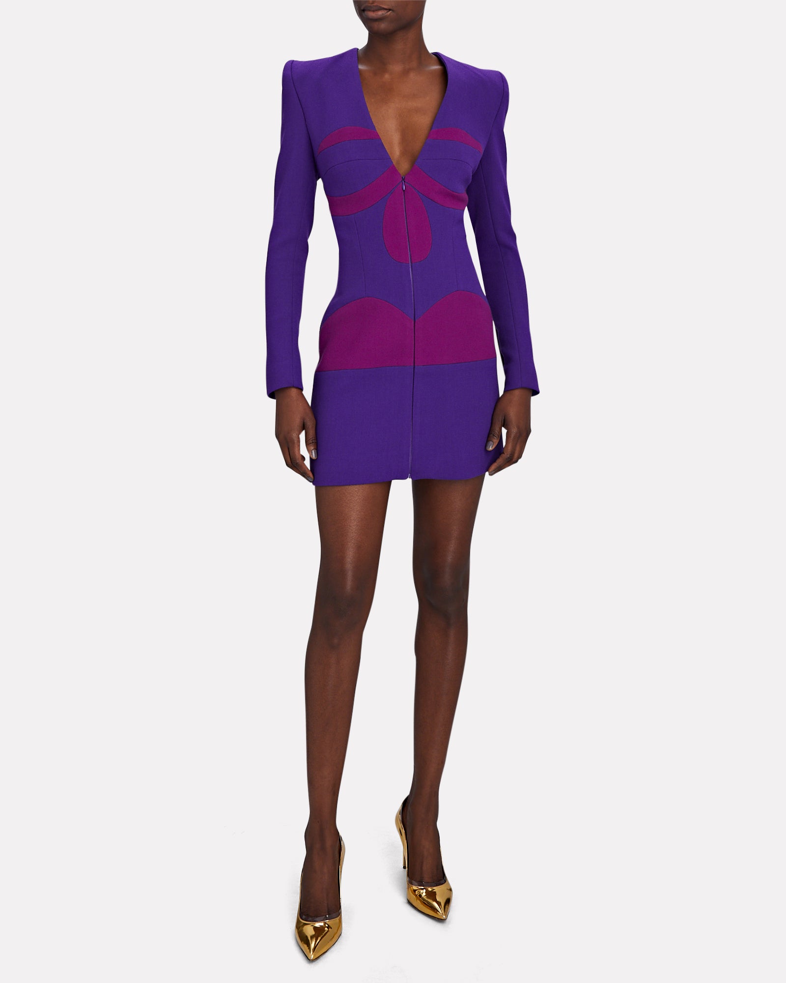 Paneled Mini Dress